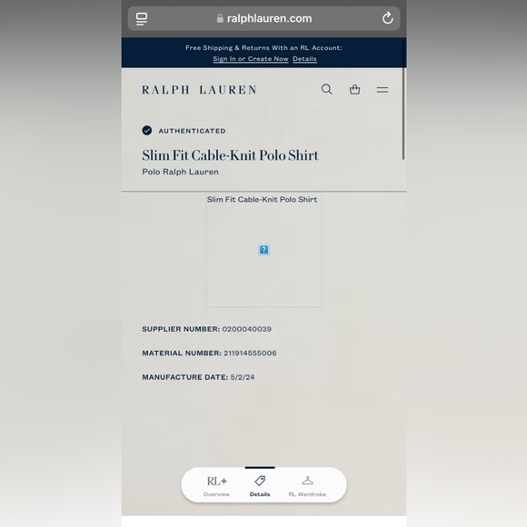 🐎Ralph Lauren: Slim-fit, Cable-knit Polo Shirt (05.02.2024) - Picture 12 of 14